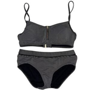 Anne Cole Studio black & white check bikini small‎